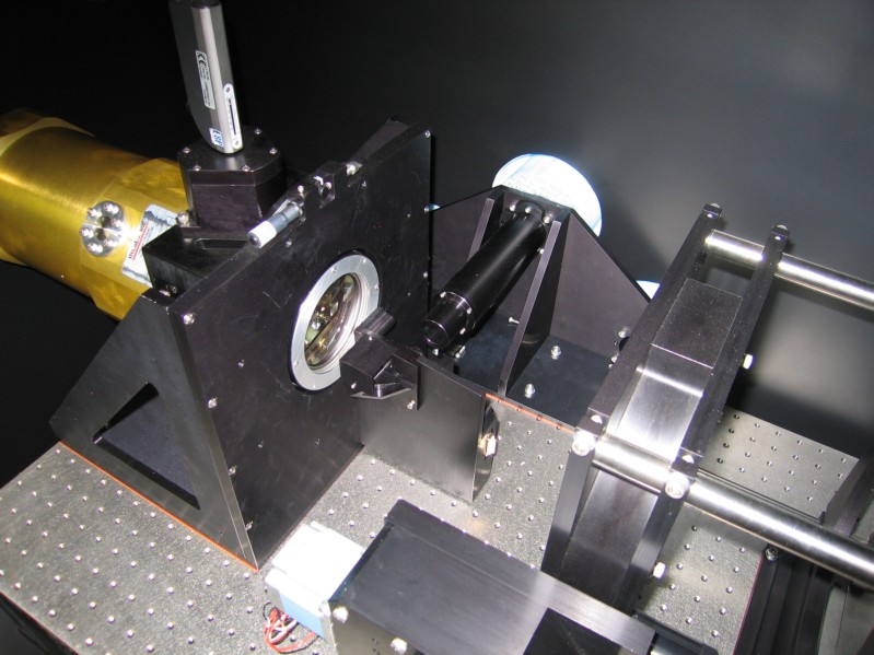 Around the slit: CCD camera test mount