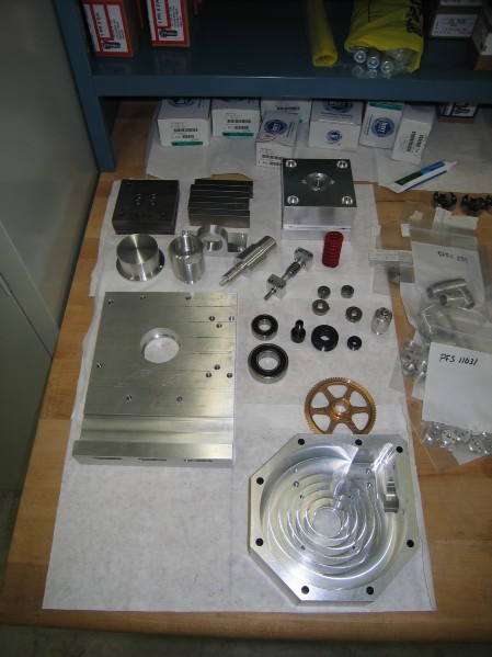 Focus actuator parts - many from the JHU shop